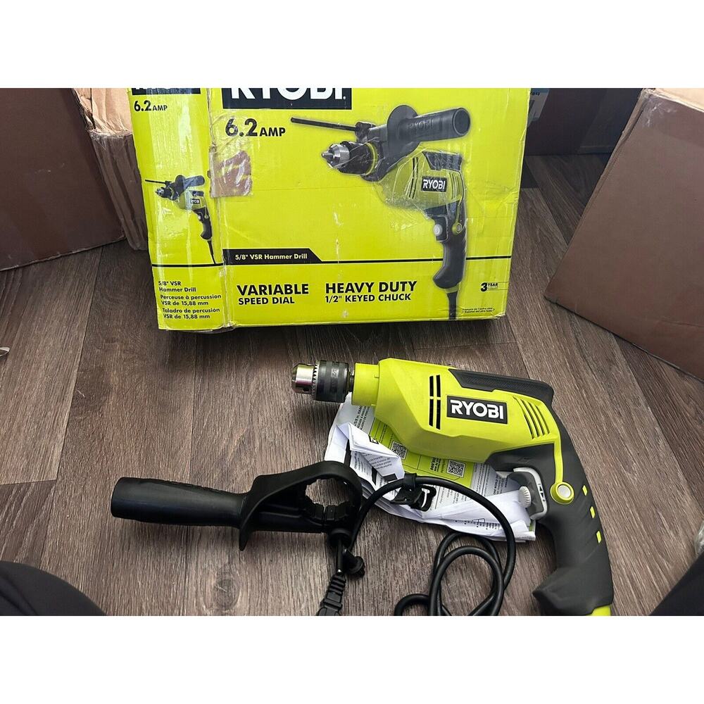 RYOBI 6.2 Amp Corded 5/8 in. Variable Speed Hammer Drill